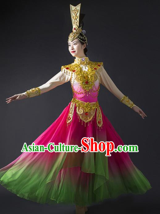 Chinese Traditional Dance Bichunmoo Dress Classical Dance Stage Performance Costume for Women