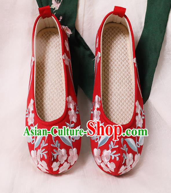 Chinese Shoes Wedding Red Shoes Opera Shoes Hanfu Princess Shoes Embroidered Shoes for Women