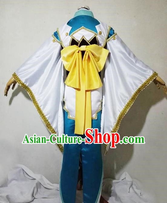 Chinese Traditional Cosplay Female Knight Costume Ancient Swordsman White Dress for Women