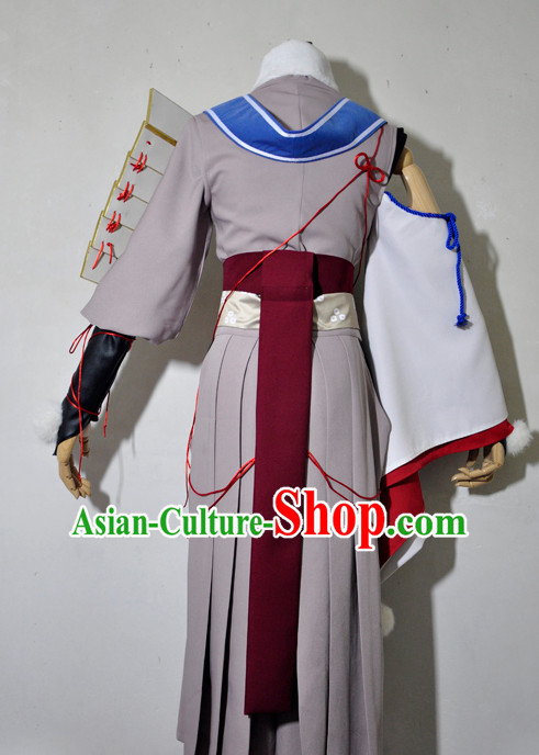 Chinese Traditional Cosplay Princess Knight Grey Costume Ancient Fairy Swordsman Dress for Women