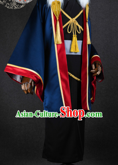 Top Grade Japanese Cosplay Samurai Costume Ancient Swordsman Clothing for Men