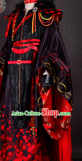 Chinese Traditional Cosplay Royal Highness Wedding Costume Ancient Swordsman Hanfu Clothing for Men