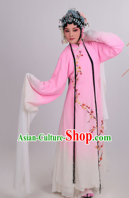 Chinese Traditional Peking Opera Actress Pink Dress Ancient Court Lady Embroidered Costume for Women