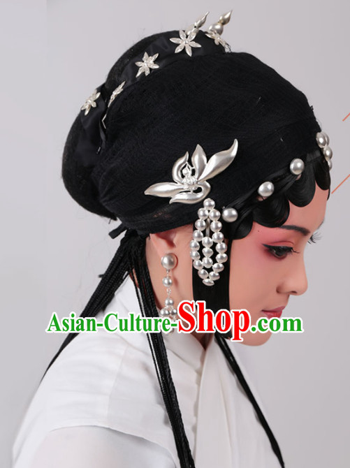 Chinese Ancient Queen Hairpins Traditional Beijing Opera Diva Hair Accessories Complete Set for Adults