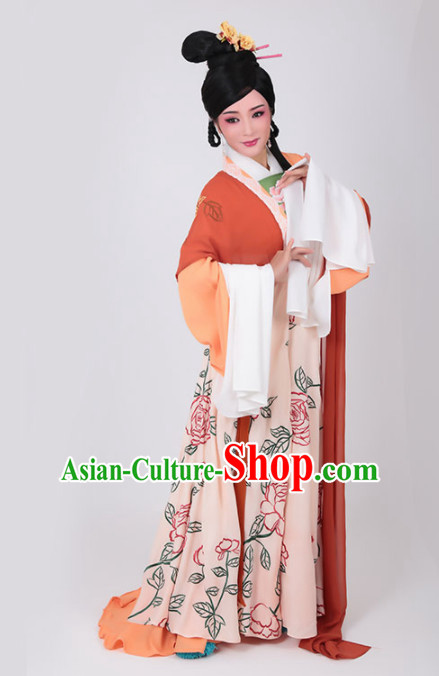 Chinese Traditional Peking Opera Actress Queen Dress Ancient Court Lady Embroidered Costume for Women