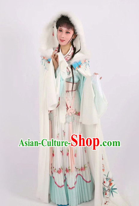 Chinese Traditional Peking Opera Actress Embroidered Dress Ancient Peri Princess Costume for Women