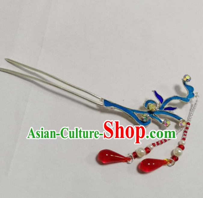 Chinese Ancient Court Princess Hairpins Tassel Step Shake Traditional Beijing Opera Diva Hair Accessories for Adults