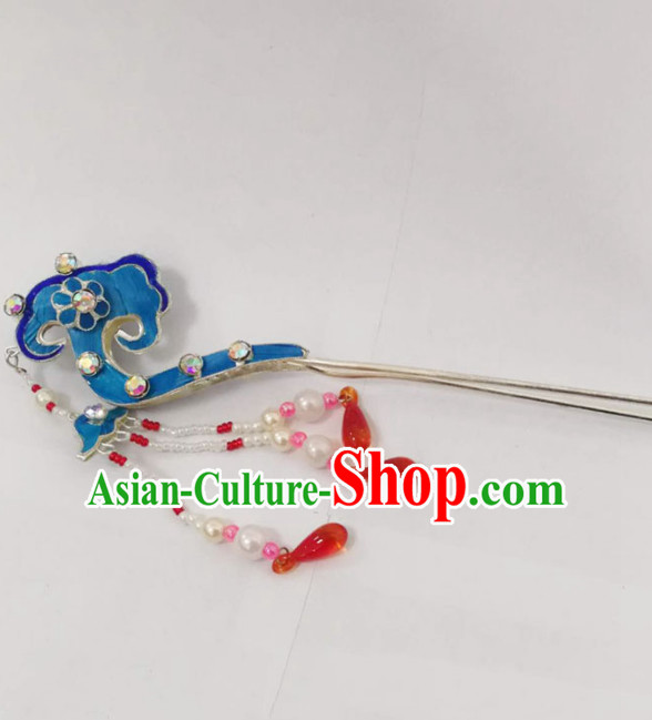 Chinese Ancient Court Princess Auspicious Clouds Hairpins Traditional Beijing Opera Diva Hair Accessories for Adults