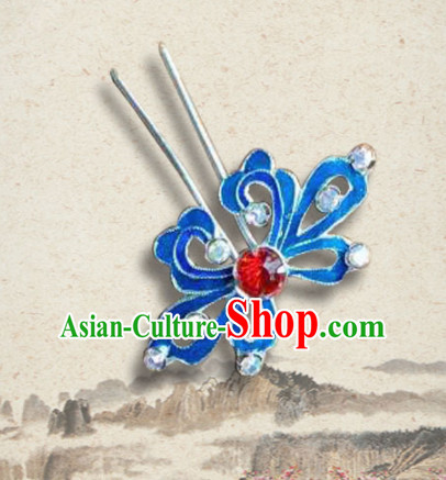Chinese Ancient Queen Hairpins Palace Flower Hair Clip Traditional Beijing Opera Diva Court Hair Accessories for Adults