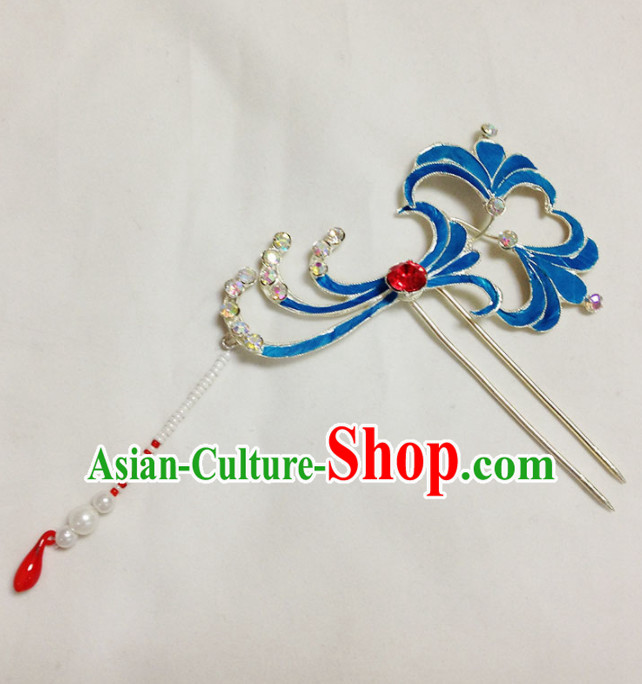 Chinese Ancient Court Princess Yulan Magnolia Hairpins Traditional Beijing Opera Diva Hair Accessories for Adults