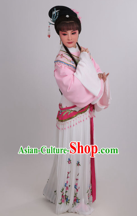 Chinese Traditional Opera Court Princess Dress Ancient Beijing Opera Diva Embroidered Costume for Women