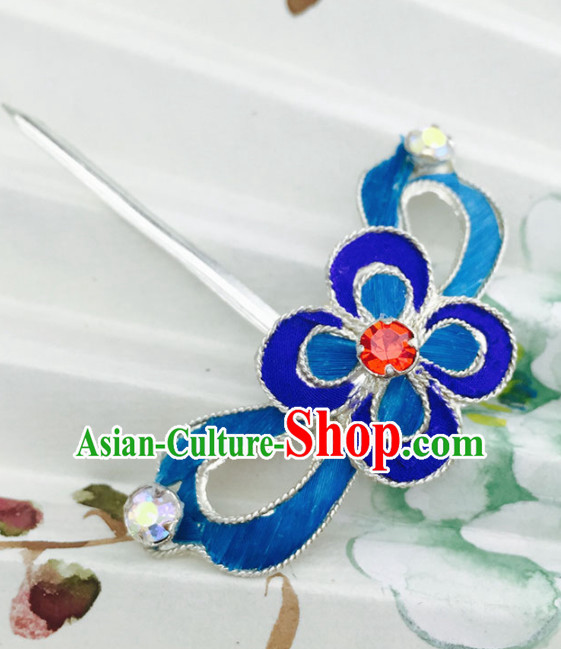 Chinese Ancient Princess Flower Hairpins Palace Hair Clip Traditional Beijing Opera Diva Court Hair Accessories for Adults