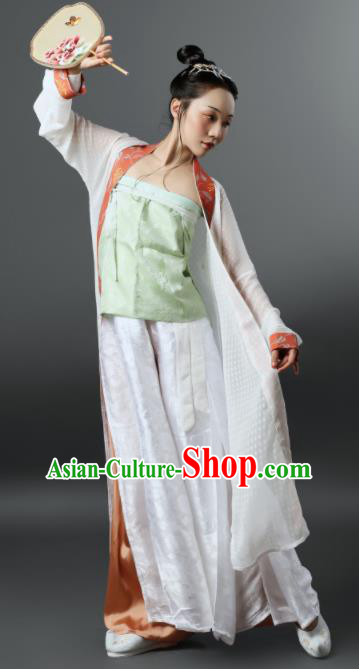 Chinese Ancient Song Dynasty Nobility Female Hanfu Dress Traditional Rich Dowager Replica Costume for Women