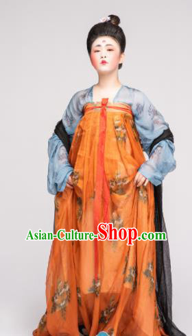 Chinese Ancient Tang Dynasty Imperial Consort Hanfu Dress Traditional Court Lady Replica Costume for Women