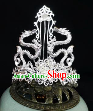 Chinese Ancient Swordsman Dragon Hairdo Crown Hairpins Traditional Hanfu Hair Accessories for Men