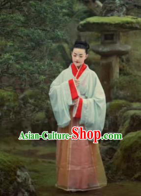 Chinese Ancient Three Kingdoms Period Wei Court Replica Costume Traditional Imperial Consort Hanfu Dress for Women