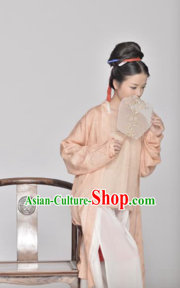 Chinese Ancient Southern Song Dynasty Young Lady Replica Costume Traditional Hanfu Dress for Women