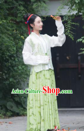 Chinese Song Dynasty Aristocratic Lady Replica Costume Traditional Ancient Court Hanfu Dress for Women