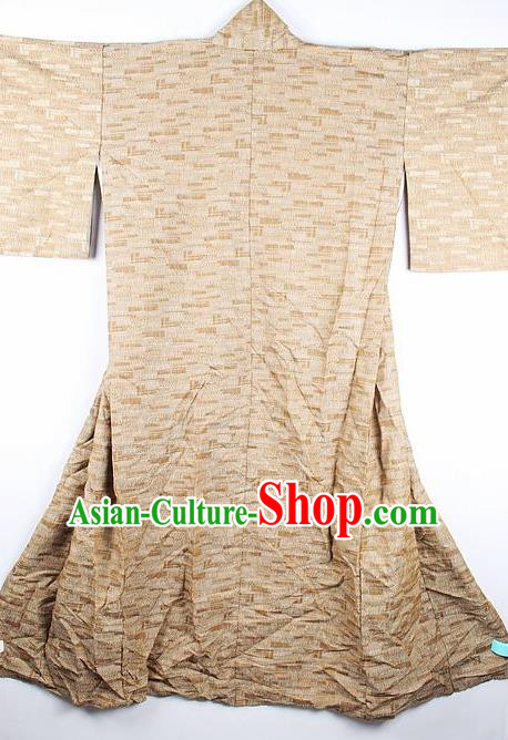 Japanese Traditional Classical Ginger Kimono Asian Japan National Yukata Costume for Men