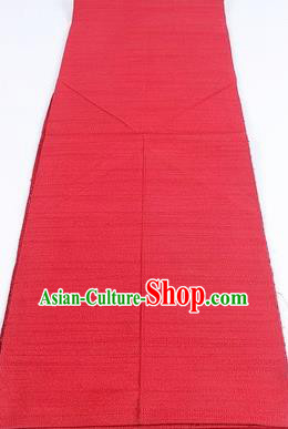 Japanese Traditional Kimono Red Brocade Belt Asian Japan National Yukata Waistband for Women