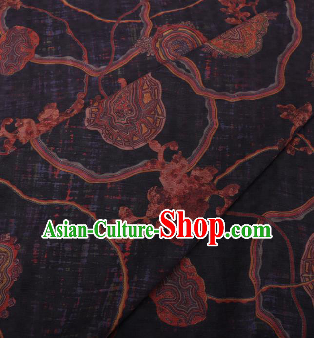 Traditional Chinese Classical Pattern Design Gambiered Guangdong Gauze Asian Brocade Silk Fabric