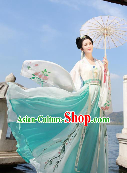 Ancient Chinese Imperial Consort Hanfu Dress Traditional Tang Dynasty Embroidered Court Replica Costume for Women