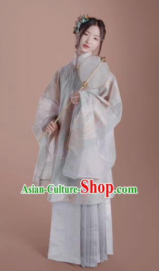 Chinese Traditional Ming Dynasty Nobility Lady Hanfu Dress Ancient Court Princess Replica Costume for Women