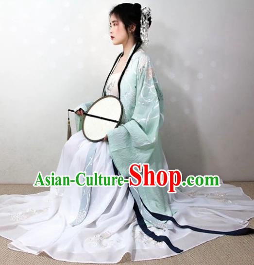 Chinese Traditional Song Dynasty Imperial Concubine Hanfu Dress Ancient Palace Princess Replica Costume for Women