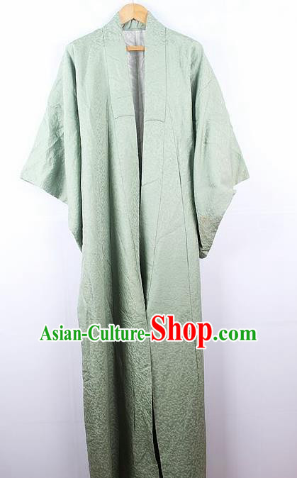 Asian Japanese Ceremony Light Green Kimono Dress Traditional Japan Yukata Costume for Women