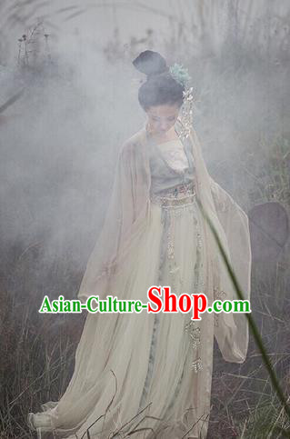 Traditional Chinese Tang Dynasty Imperial Concubine Hanfu Dress Ancient Goddess Princess Replica Costumes for Women