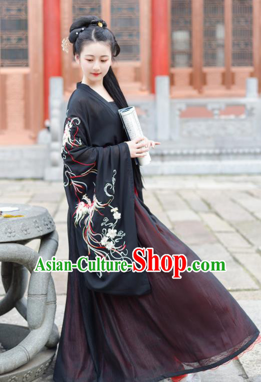 Chinese Ancient Peri Princess Pink Hanfu Dress Antique Traditional Jin Dynasty Court Historical Costume for Women