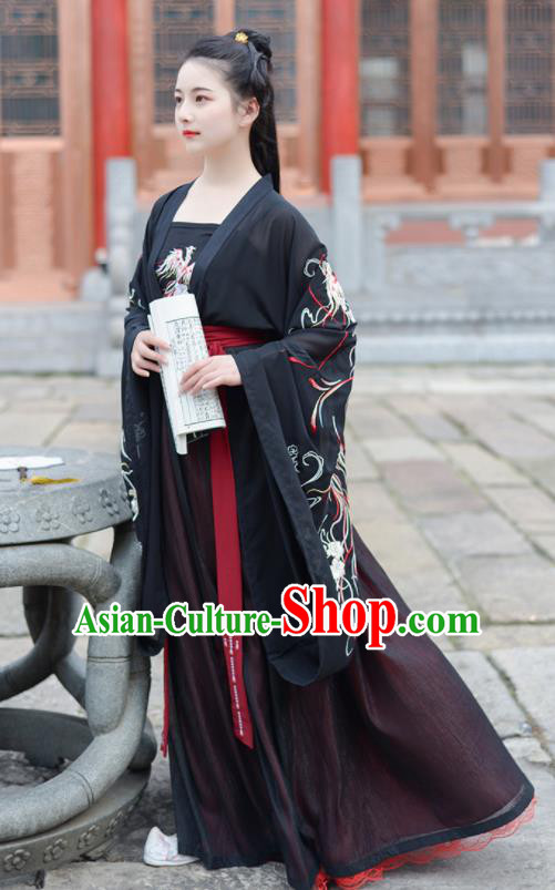 Chinese Ancient Peri Princess Pink Hanfu Dress Antique Traditional Jin Dynasty Court Historical Costume for Women