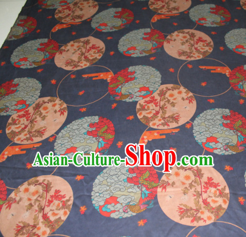 Asian Chinese Cheongsam Classical Clouds Pattern Navy Gambiered Guangdong Gauze Satin Drapery Brocade Traditional Brocade Silk Fabric