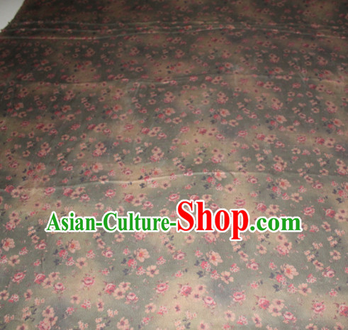 Chinese Traditional Cheongsam Classical Plum Pattern Gambiered Guangdong Gauze Asian Satin Drapery Brocade Silk Fabric