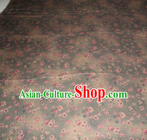 Chinese Traditional Cheongsam Classical Plum Pattern Gambiered Guangdong Gauze Asian Satin Drapery Brocade Silk Fabric