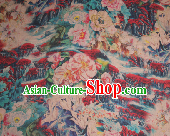 Chinese Traditional Cheongsam Classical Camellia Pattern Gambiered Guangdong Gauze Asian Satin Drapery Brocade Silk Fabric