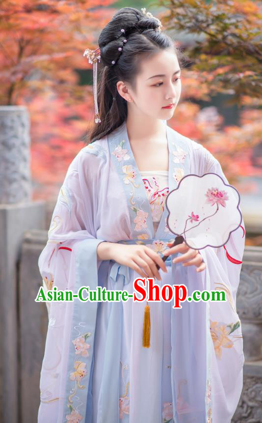 Chinese Ancient Nobility Lady Hanfu Dress Antique Traditional Tang Dynasty Court Princess Historical Costume for Women