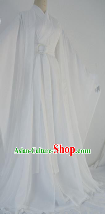 Customized Chinese Cosplay Swordsman Xie Lian White Costume Ancient Drama Childe Clothing for Men