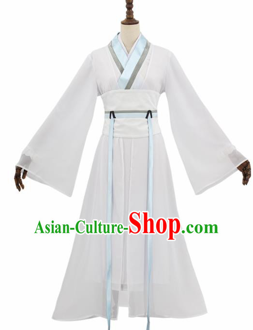 Chinese Cosplay Customized Costume Ancient Film Madam White Snake Swordswoman Dress for Women