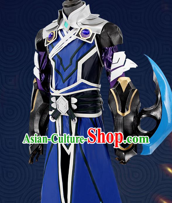 Customized Chinese Cosplay Knight Costume Body Armor Ancient Swordsman Clothing for Men