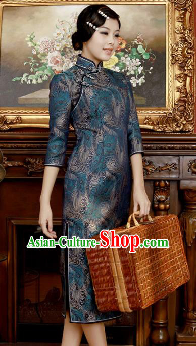 Chinese Traditional Customized Cheongsam National Costume Classical Qipao Dress for Women