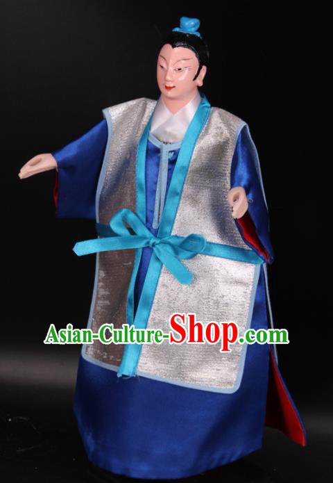 Traditional Chinese Handmade Madam White Snake Xu Xian Puppet String Puppet Wooden Image Marionette Puppets Arts Collectibles
