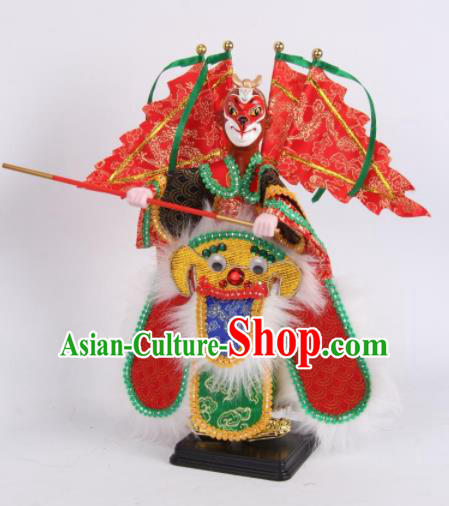 Traditional Chinese Handmade Handsome Monkey King Puppet Marionette Puppets String Puppet Wooden Image Arts Collectibles