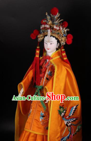 Traditional Chinese Handmade Queen Puppet Marionette Puppets String Puppet Wooden Image Arts Collectibles