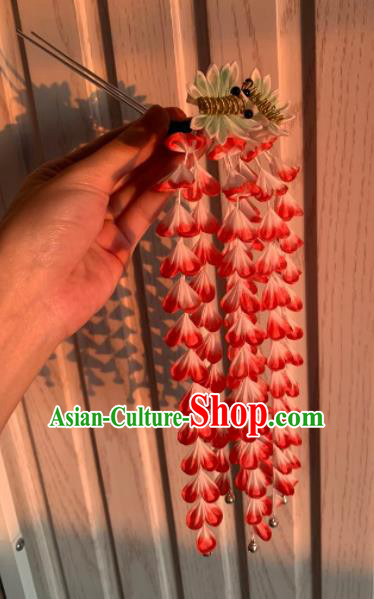 Japanese Traditional Hair Accessories Asian Japan Geisha Wisteria Hairpins for Women