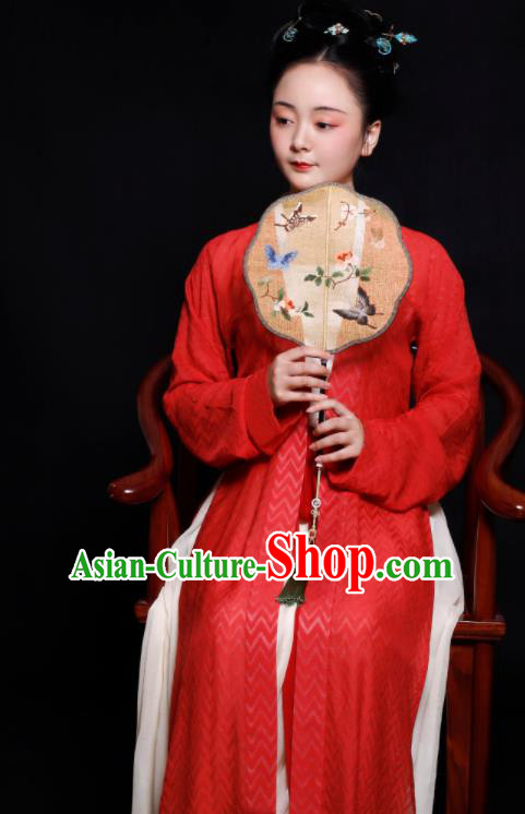 Chinese Traditional Song Dynasty Court Lady Hanfu Dress Ancient Young Mistress Replica Costumes for Women