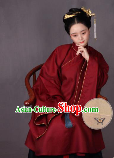 Chinese Traditional Ming Dynasty Imperial Consort Hanfu Dress Ancient Court Countess Replica Costumes for Women