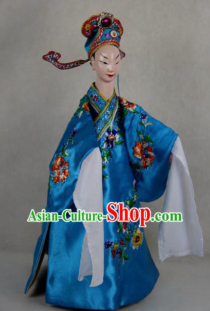 Chinese Traditional Niche Liang Shanbo Marionette Puppets Handmade Puppet String Puppet Wooden Image Arts Collectibles