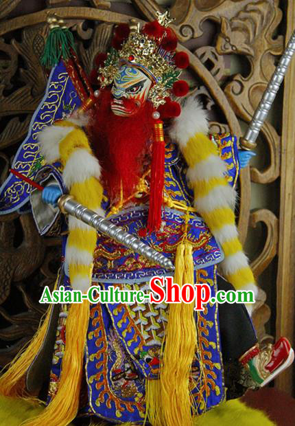 Chinese Traditional General Marionette Puppets Handmade Puppet String Puppet Wooden Image Arts Collectibles