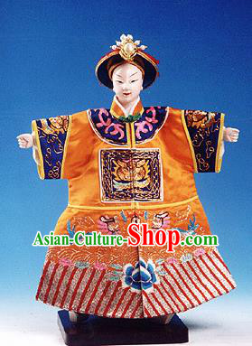 Chinese Traditional Qing Dynasty Emperor Marionette Puppets Handmade Puppet String Puppet Wooden Image Arts Collectibles